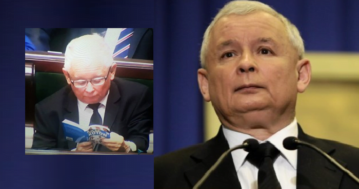 Ярослава Качинського ''застукали'' за читанням ''Атласу про котів''