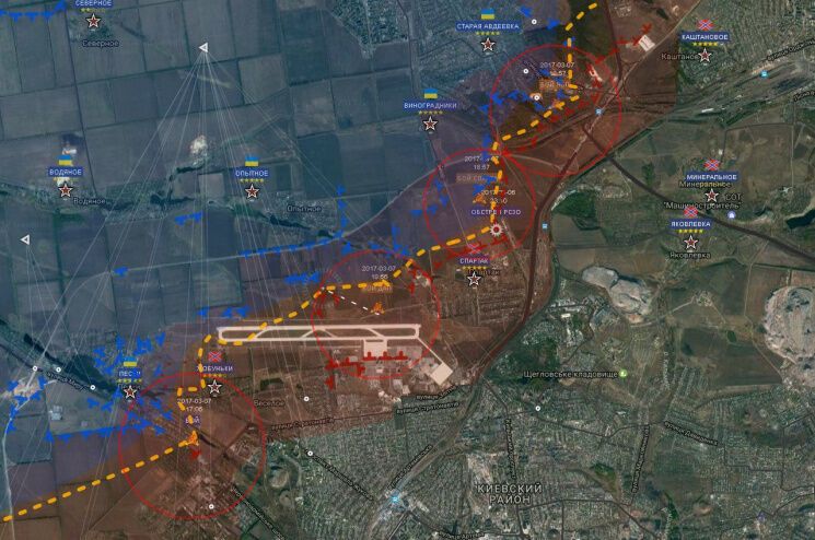 Журналісти показали ситуацію навколо Горлівки й Донецька (КАРТА)