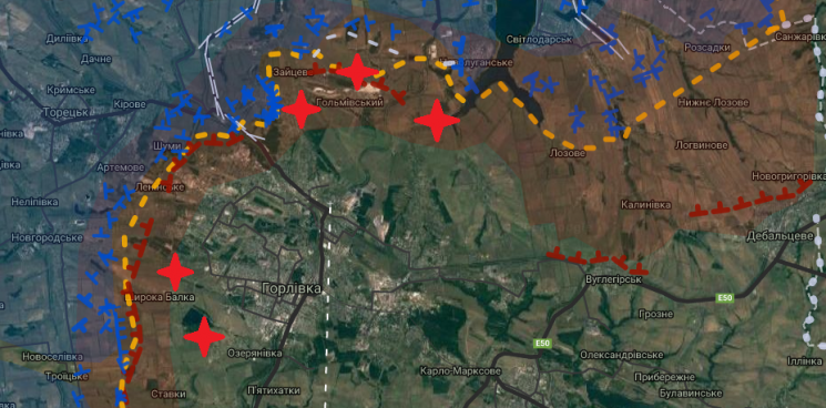 Журналісти показали ситуацію навколо Горлівки й Донецька (КАРТА)