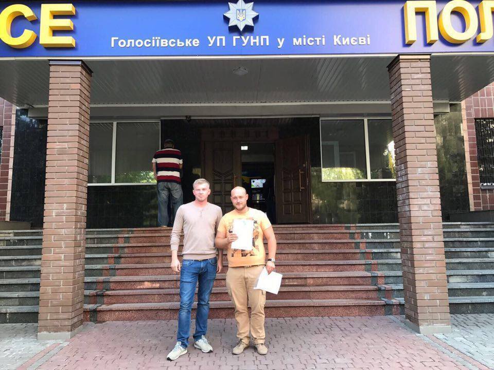 Активісти передали до поліції Голосієва неспростовні докази порушень з боку піщаних нелегалів з Видубичів у Києві