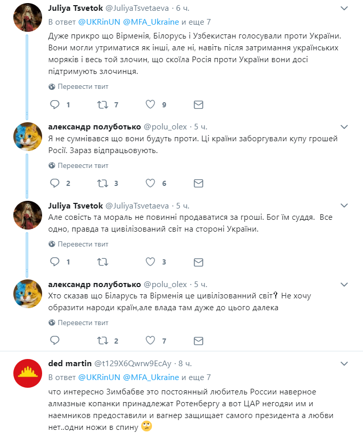 Голосування в ООН по Криму: названі три країни СНД, які виступили проти України, підтримавши РФ