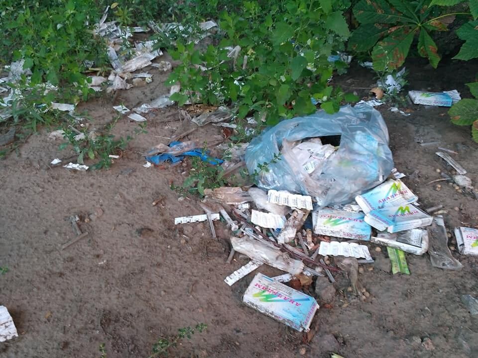 У Черкасах виявили стихійне звалище медичних відходів