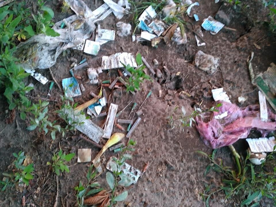 У Черкасах виявили стихійне звалище медичних відходів