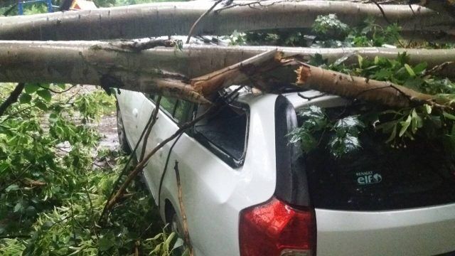 Дніпро заливає водою: в Мережі з'явилися перші кадри наслідків негоди