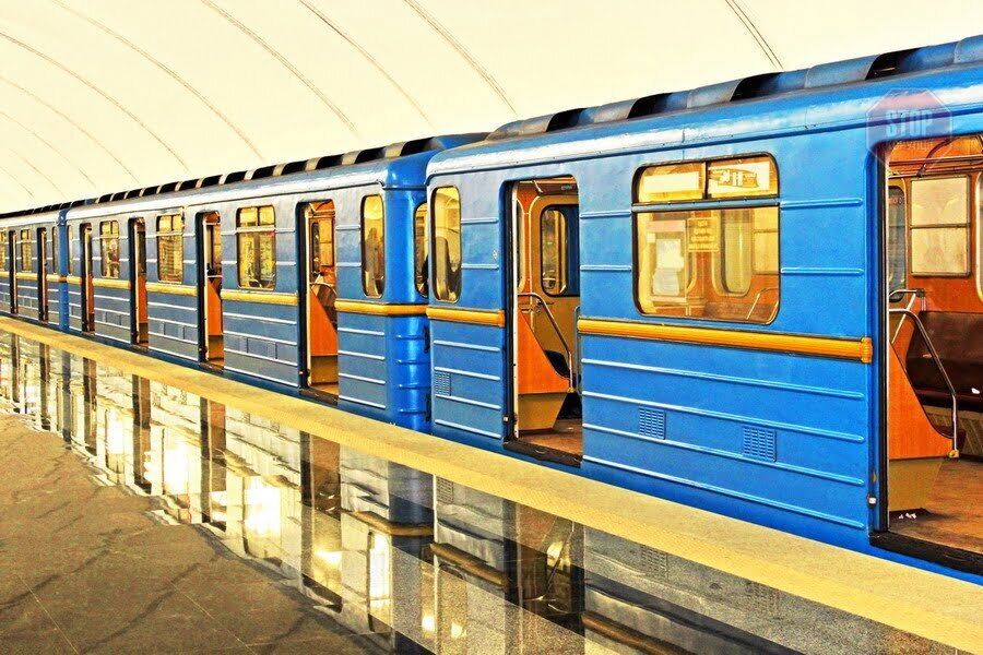 Subway station in Kiev underground