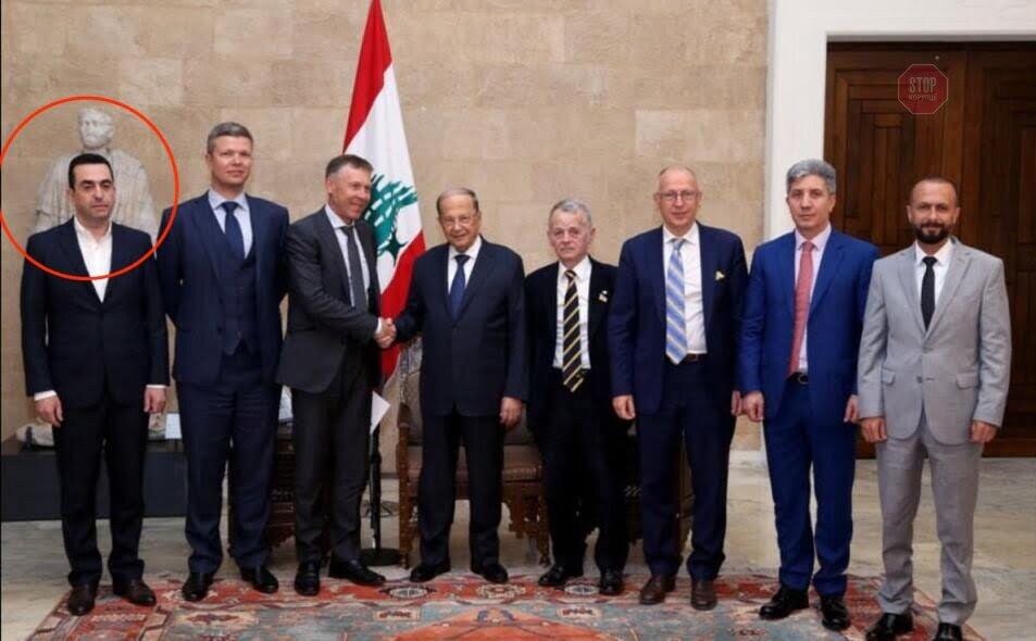  Родріг Мерхеж (крайній зліва) у компанії українських нардепів Фото: прес-служба парламенту Лівану