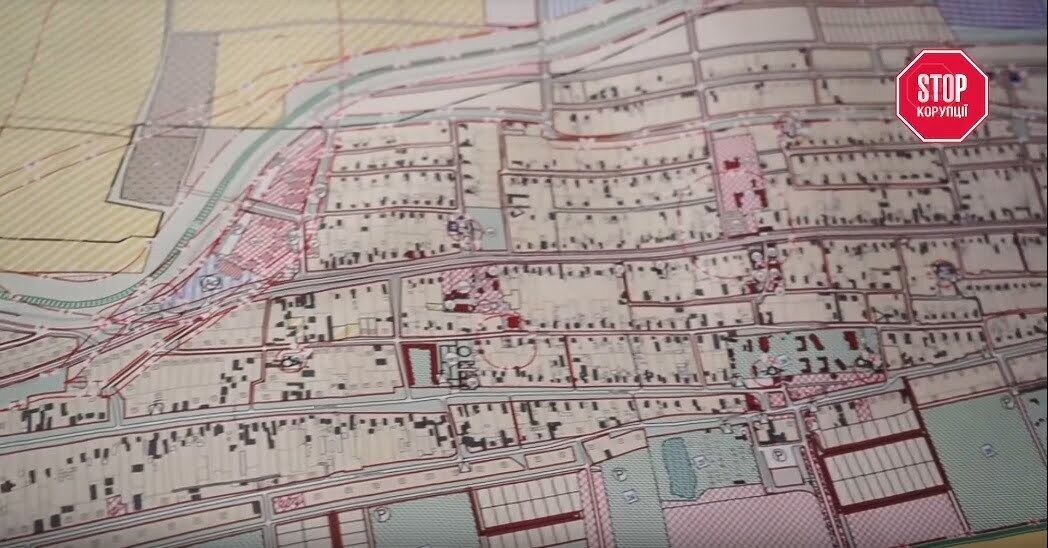 Червоні ділянки на генплані - дачні масиви