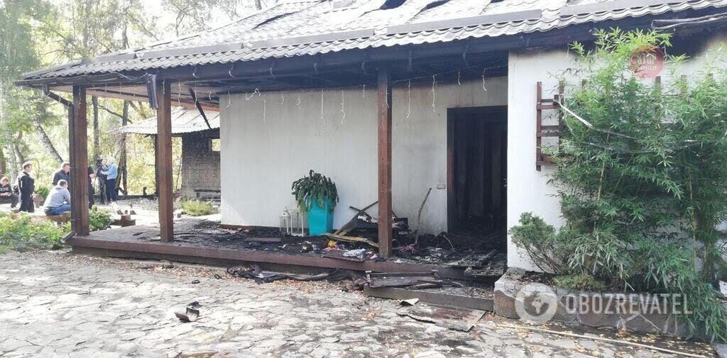 Підпал будинку Гонтаревої: на камери спостереження потрапила цікава деталь (фото, відео)