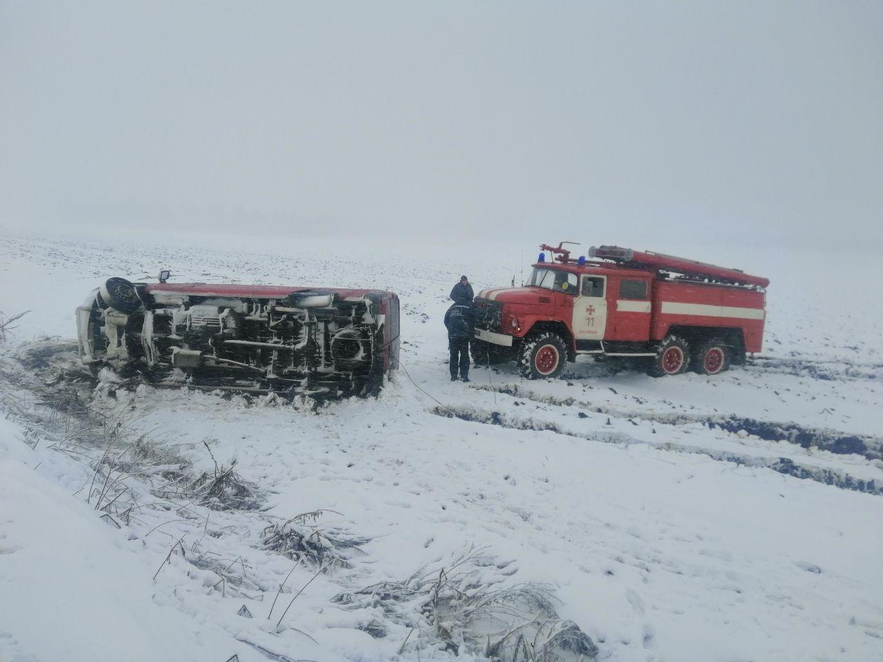 Сумська область: за минулу добу рятувальники 7 разів залучались для надання допомоги в буксируванні автомобілів зі снігових заметів (ВІДЕО)