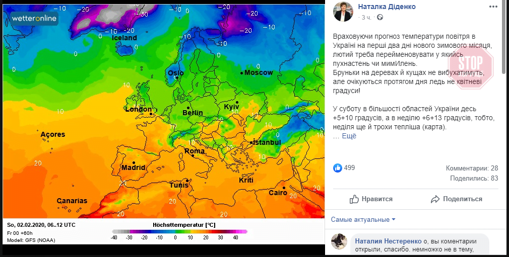 ''Знімайте пуховики'', – прогноз погоди по Україні на початок лютого