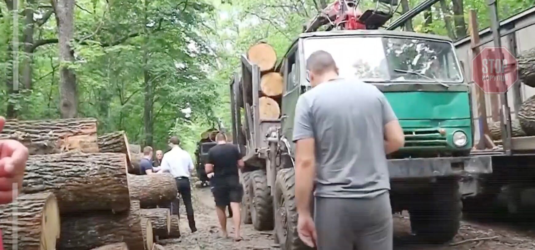  Активісти зафіксували вантажівки з деревиною Фото: СтопКор