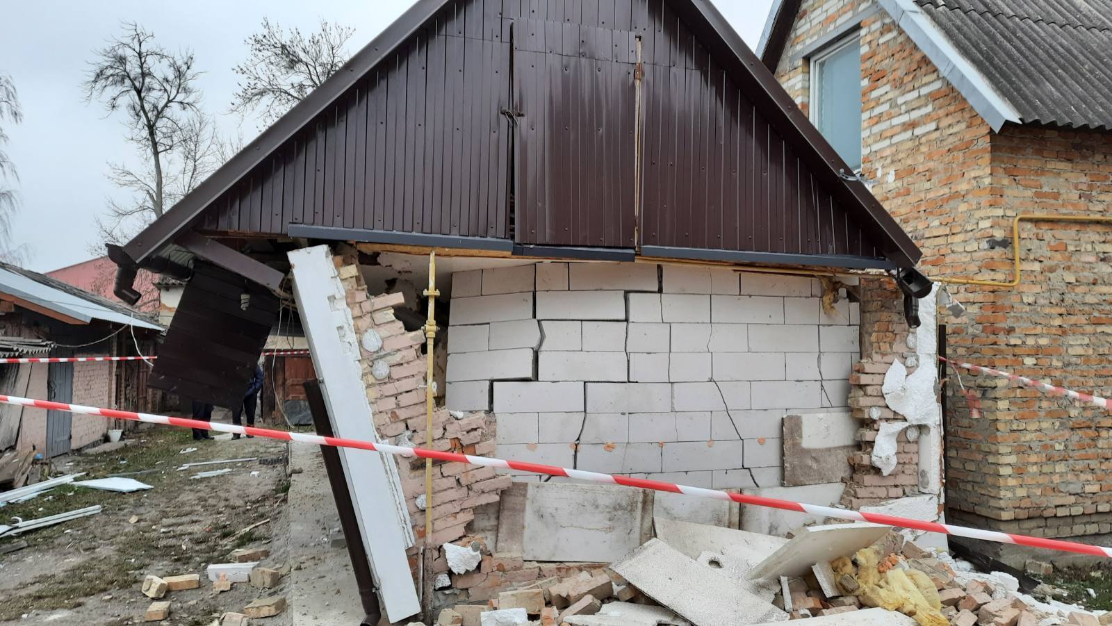 Львівська область: внаслідок спалаху газу в житловому будинку відбулась руйнація стін