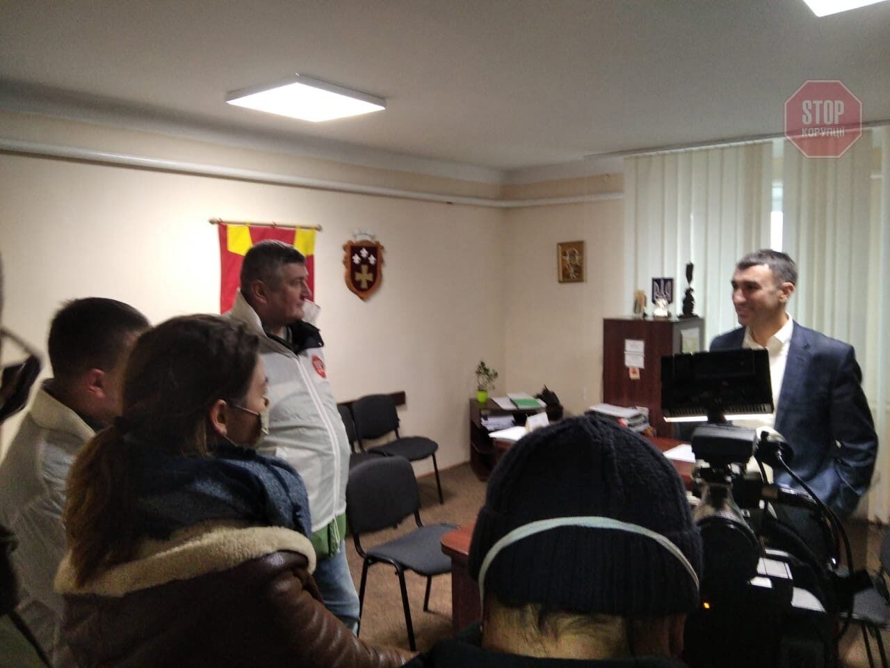 Голова Гощанської ОТГ Микола Панчук розповів активістам про плани розвитку громади Фото: СтопКор