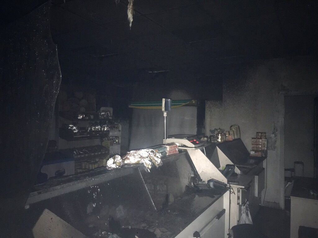 м. Житомир: бійці ДСНС ліквідували пожежу у продуктовому магазині