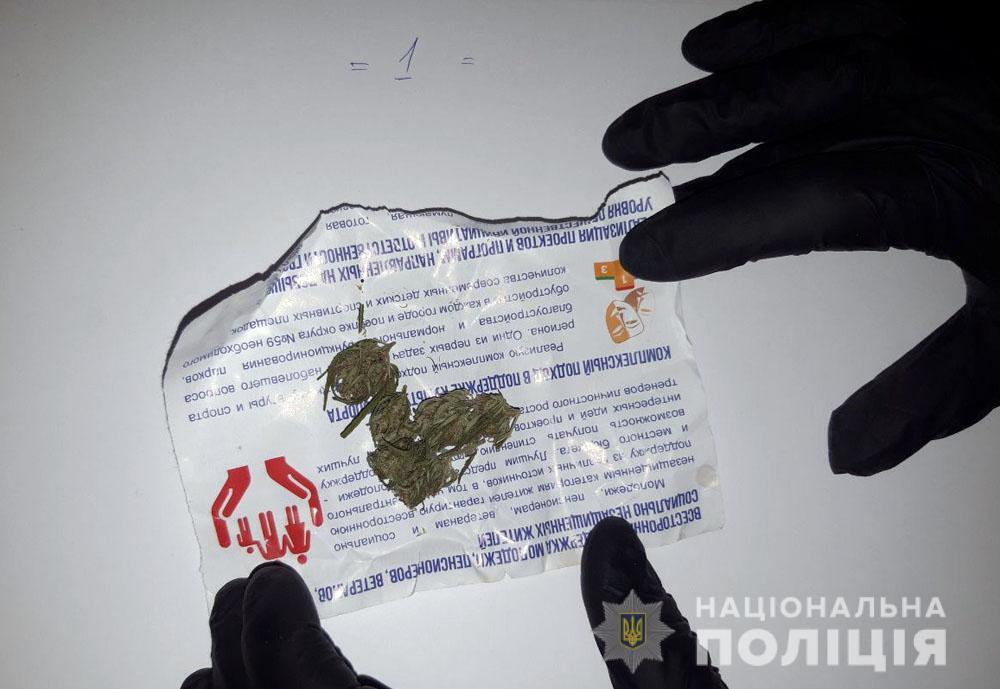 Поліцейські викрили збувача марихуани у Великій Новосілці