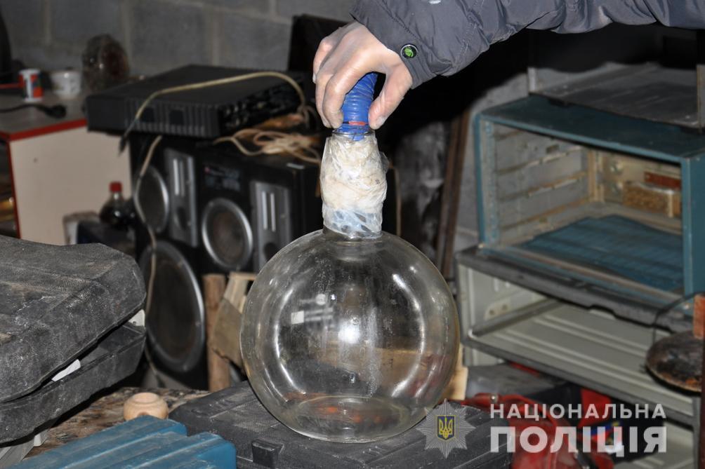 На Черкащині поліцейські ліквідували нарколабораторію з виготовлення амфетаміну