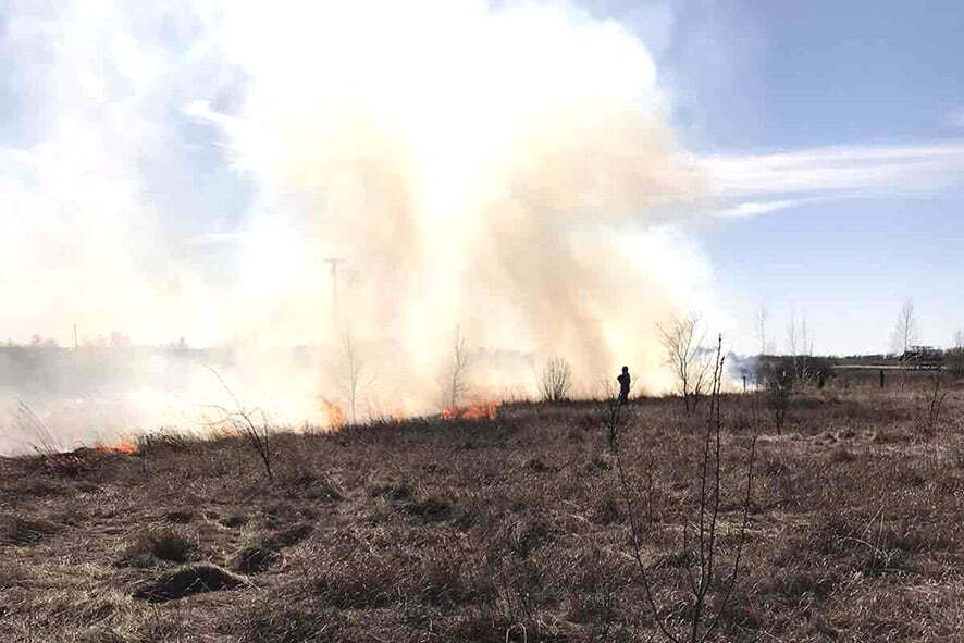 Полтавська область: рятувальники ліквідували 5 пожеж на відкритій території
