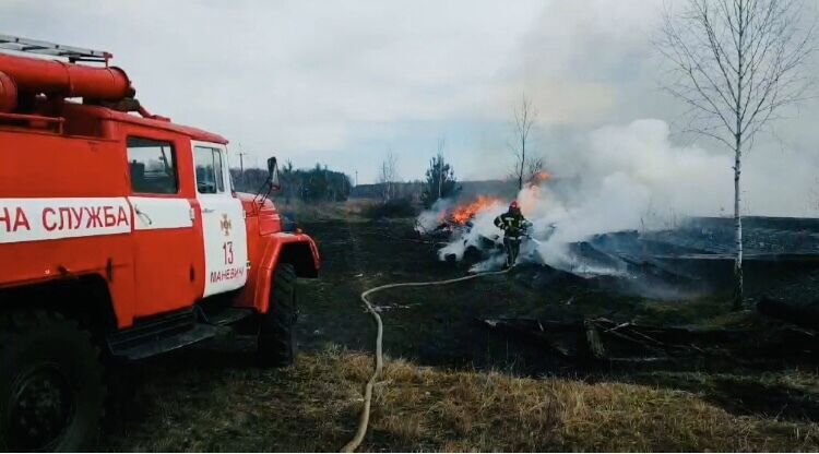 Волинська область: за минулу добу ліквідовано 13 пожеж сухої трави