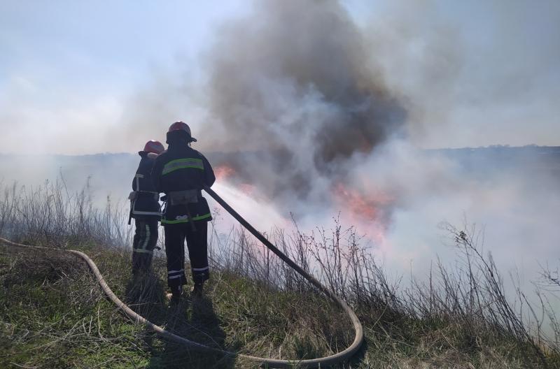 Кіровоградська область: протягом доби вогнеборці приборкали 7 займань на відкритій місцевості