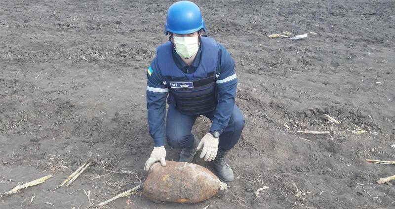 Кіровоградська область: сапери знищили активно-реактивний снаряд часів Другої світової війни