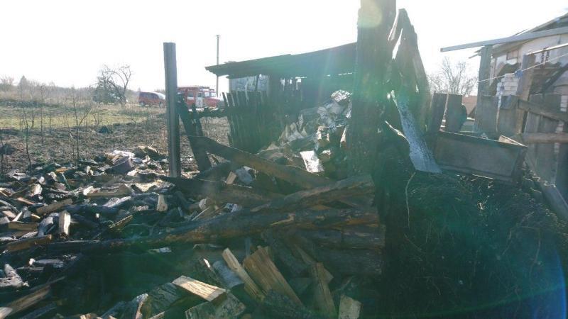 На Сумщині рятувальники дві ліквідували пожежі в господарчих спорудах
