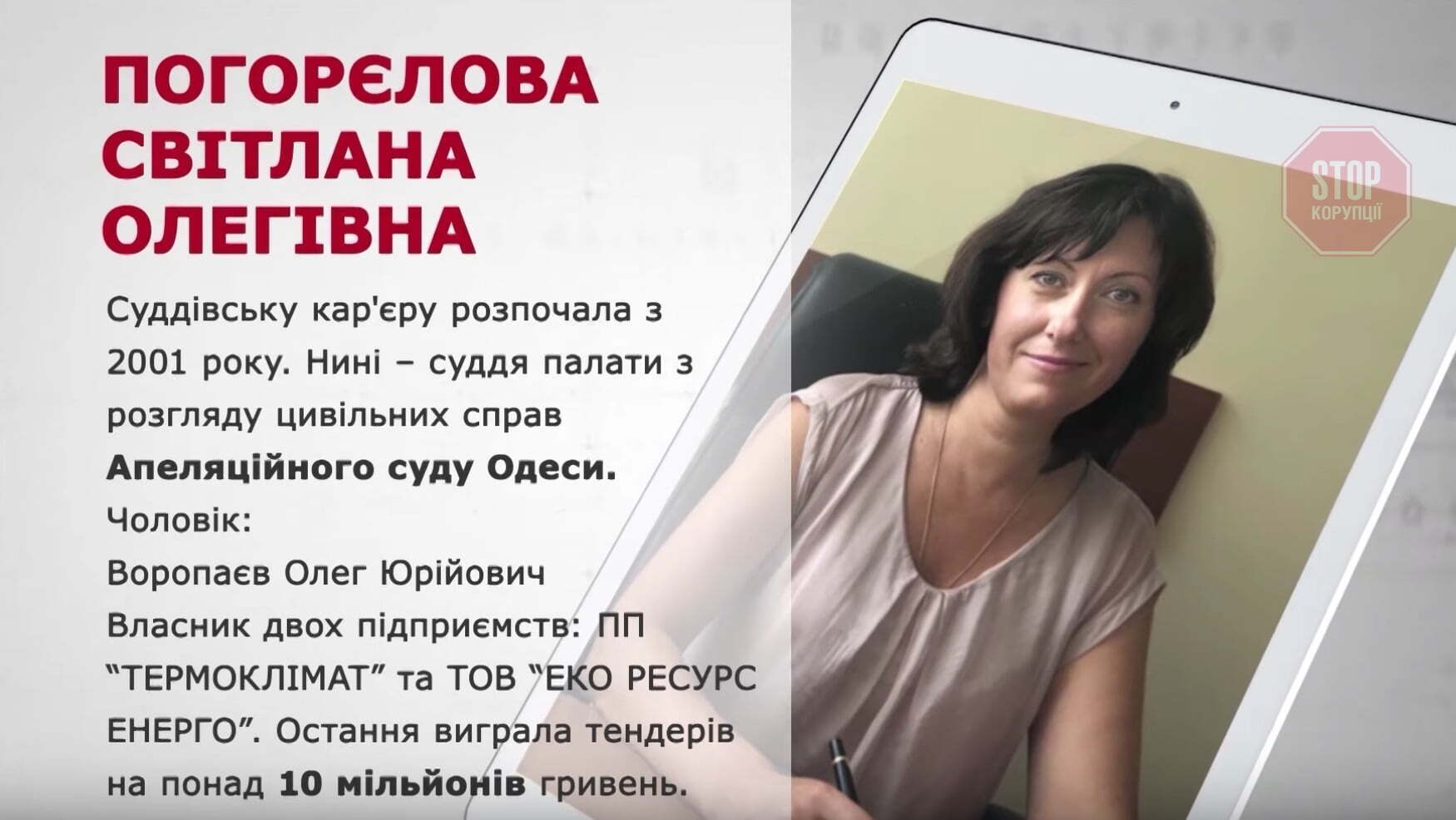  Досьє судді Погорєлової