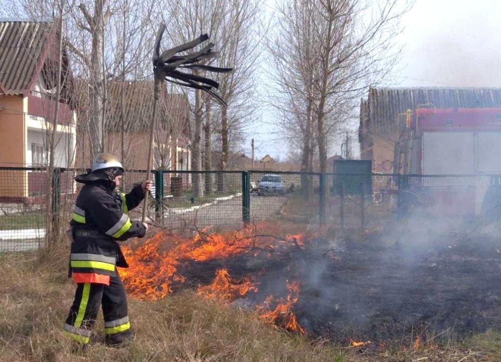 Одеська область: рятувальники ліквідували пожежу на відкритій місцевості та не допустили розповсюдження вогню на базу відпочинку