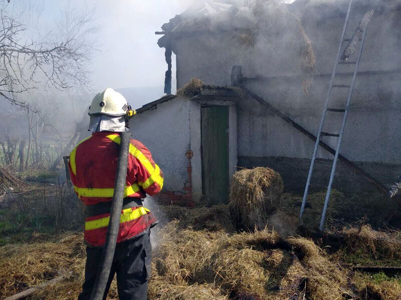 Закарпатська область: вогнеборці ліквідували пожежу в літній кухні, врятувавши при цьому житловий будинок