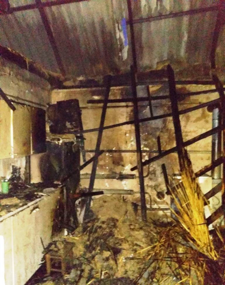 Херсонська область: рятувальники ліквідували займання літньої кухні
