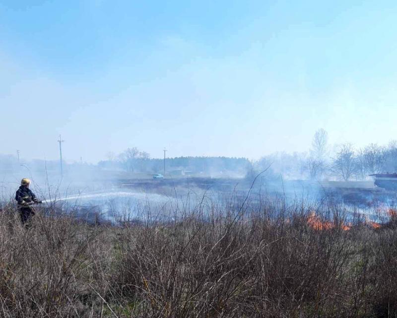 Полтавська область: вогнеборці ліквідували 36 пожеж на відкритій території та 5 лісових пожеж