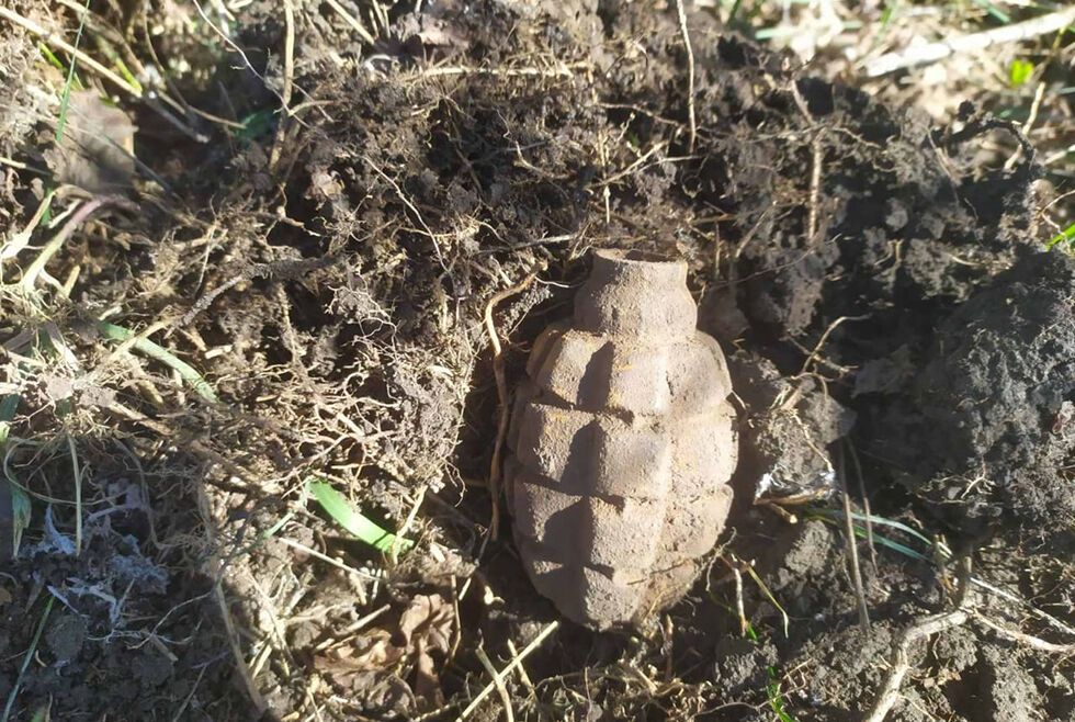 Дніпропетровщина: піротехніки знищили застарілу гранату «Ф-1»