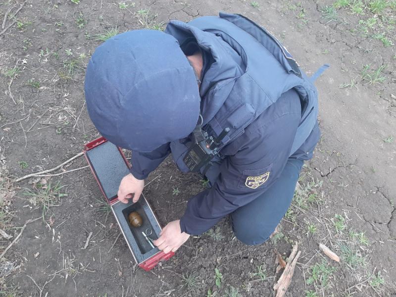 На Донеччині піротехніки вилучили та знищили гранату та запал УЗРГМ-2, що були виявлені у квартирі