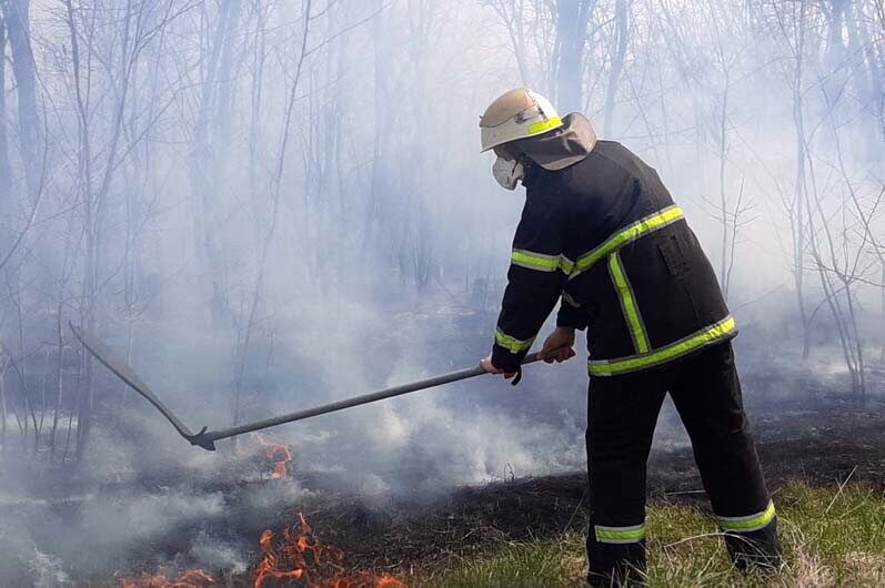 Дніпропетровська область: рятувальники ліквідували займання сухої рослинності