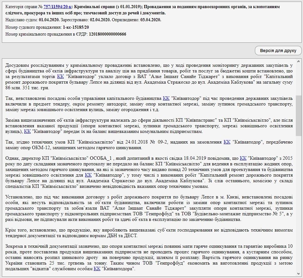 Непонятные закупки: Нацполиция подозревает “Киевавтодор” в масштабном хищении бюджетных средств