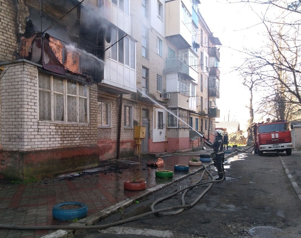 У Херсоні ліквідовано пожежу у багатоповерхівці