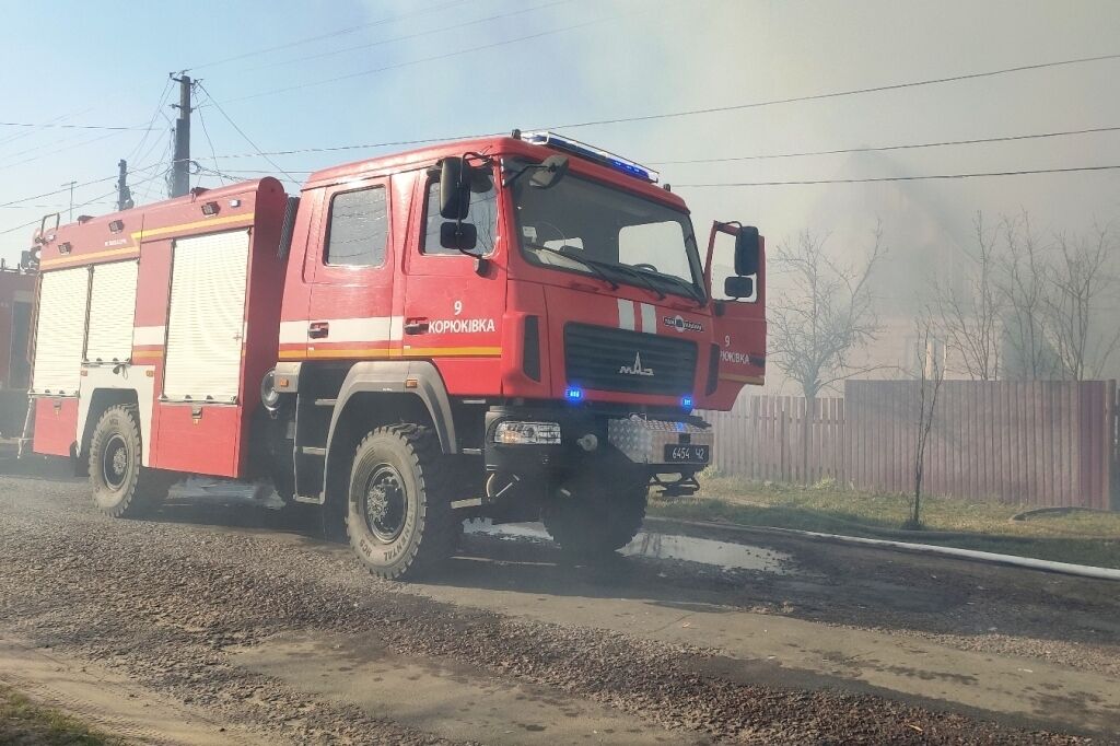 Чернігівська область: під час пожежі травмовано чоловіка
