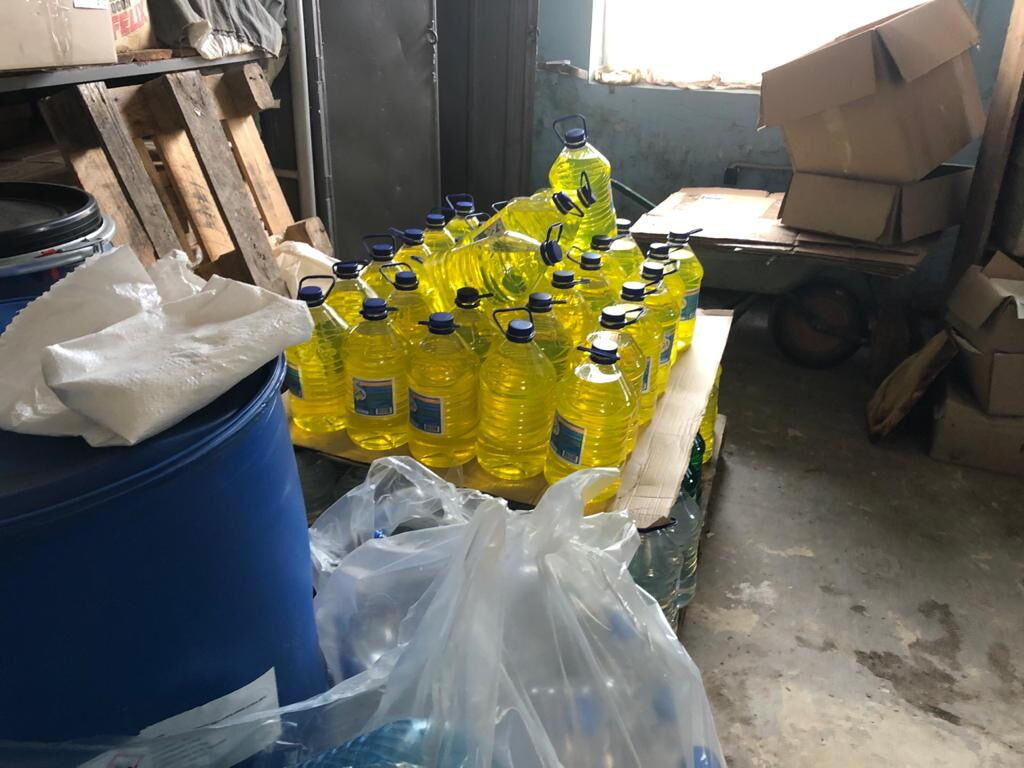 На Сумщині припинено виробництво та реалізацію фальсифікованого антисептика (ФОТО)