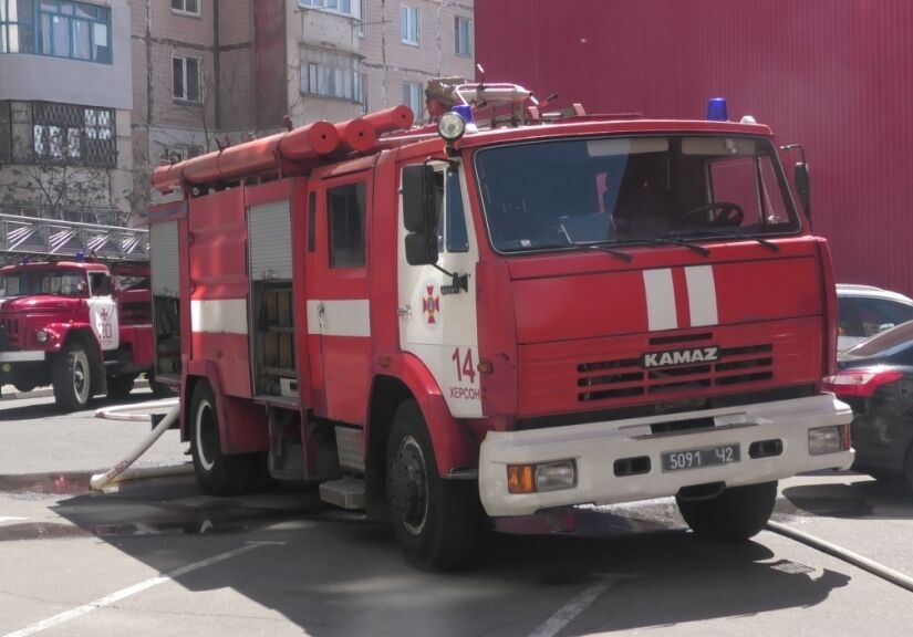 У Херсоні ліквідовано пожежу балкону у багатоповерхівці