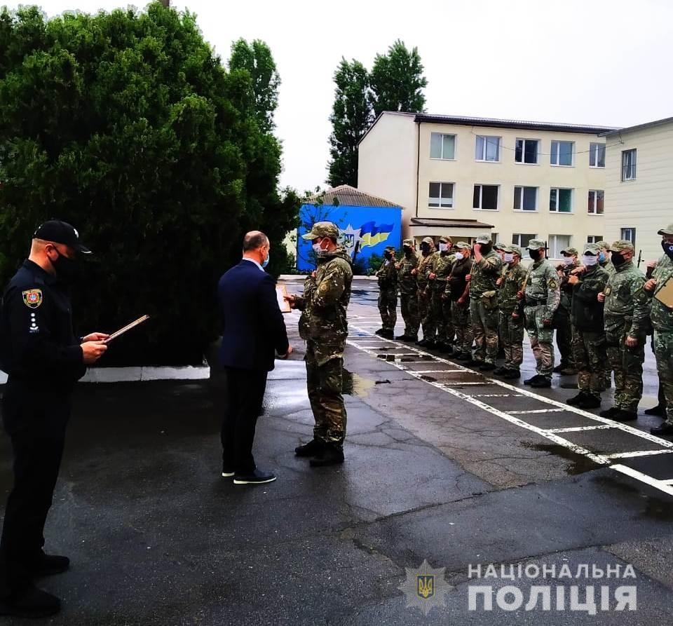 Керівництво поліції відзначило одеських «штормівців», які прибули із зони проведення Операції об’єднаних сил