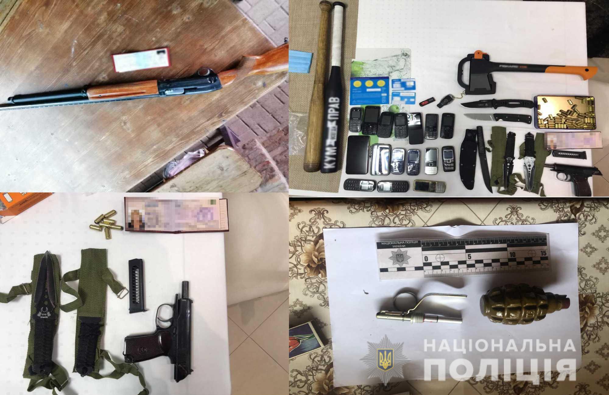 На Одещині правоохоронці затримали зловмисників за незаконне зберігання зброї