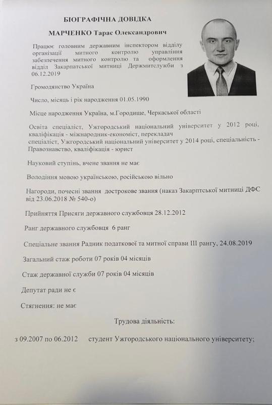 Одесский контрабандист Орест Фирманюк пытается купить должность главы Закарпатской таможни