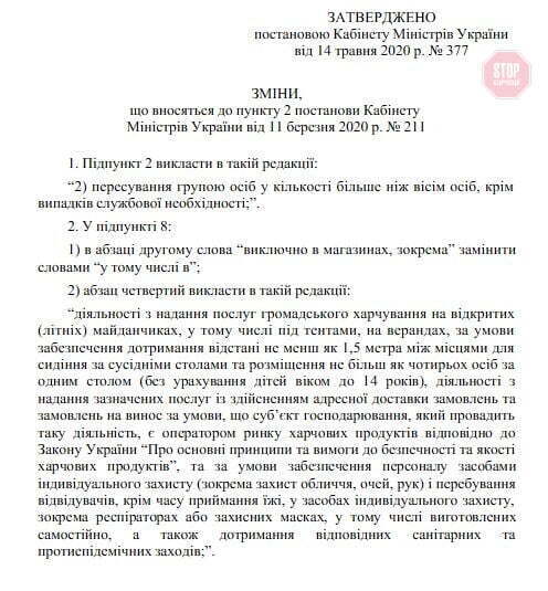 Сталі відомі умови для відновлення роботи непродовольчих ринків