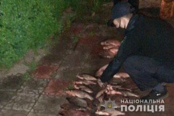 Поліцейські Черкащини затримали зловмисника, який виловив сітками понад 200 рибин різних видів