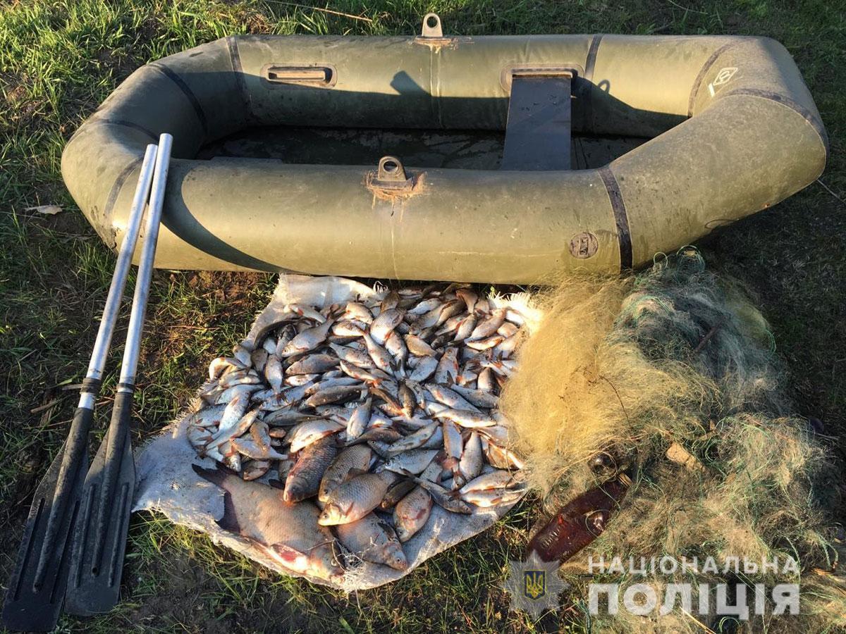 На Полтавщині під час «Нересту» поліція спільно з рибоохороною вилучила незаконно виловленої риби на понад півмільйона гривень