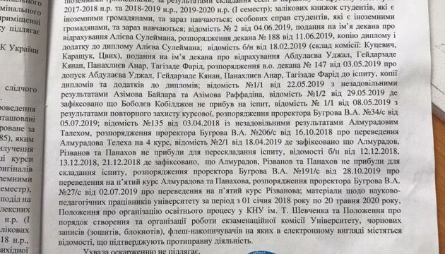 Обшук в університеті Шевченка: стало відомо, за чим приходила поліція
