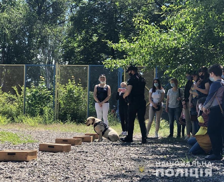 Чотирилапі вихованці Кінологічного центру поліції Донеччини здивували вміннями юних ушуїстів