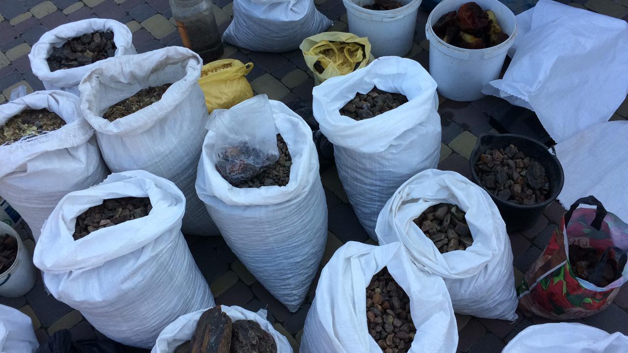На Рівненщині правоохоронці вилучили 858 кг каміння бурштину вартістю понад 30 млн грн