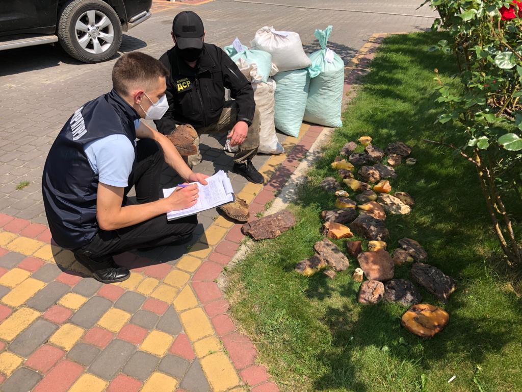На Рівненщині правоохоронці вилучили 858 кг каміння бурштину вартістю понад 30 млн грн