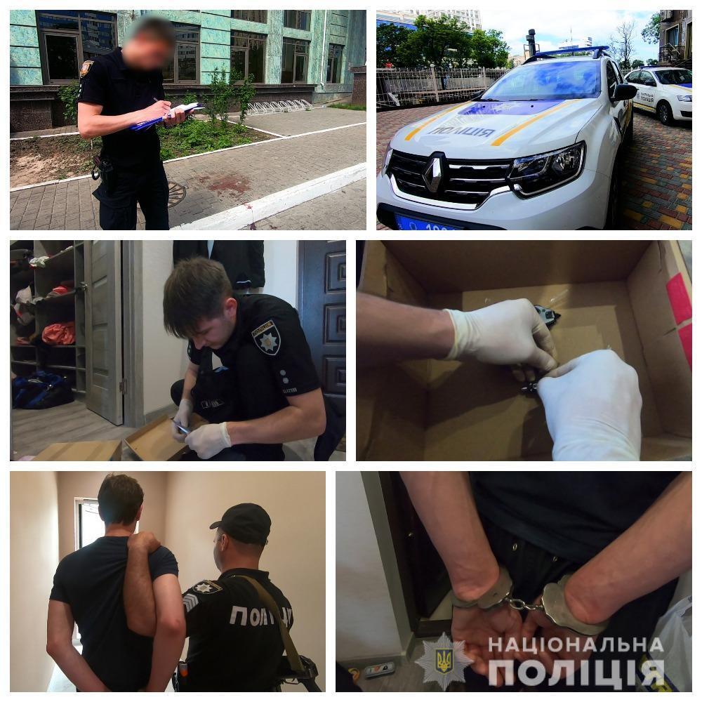 В Одесі правоохоронці оперативно затримали двох іноземців, які з ножем накинулись на перехожого