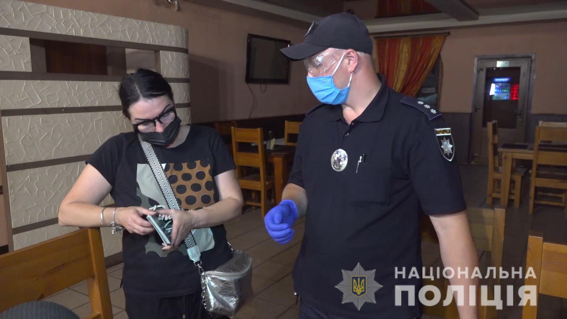 Під час рейдів поліцейські склали 355 протоколів на директорів розважальних та торгівельних закладів за порушення умов карантину
